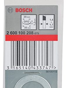 Bosch Professional 2600100208 Reduction Ring for Circular Saw Blades 30 X 20 X 1,2 mm, Silver/White