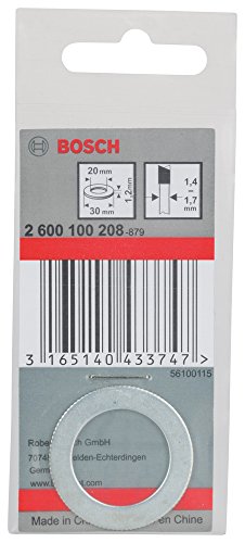 Bosch Professional 2600100208 Reduction Ring for Circular Saw Blades 30 X 20 X 1,2 mm, Silver/White