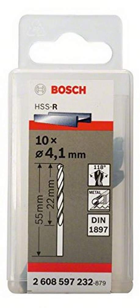 Bosch 2608597232 41 x 22 x 55 mm Din1897 HSS-R Stub Drill Bits