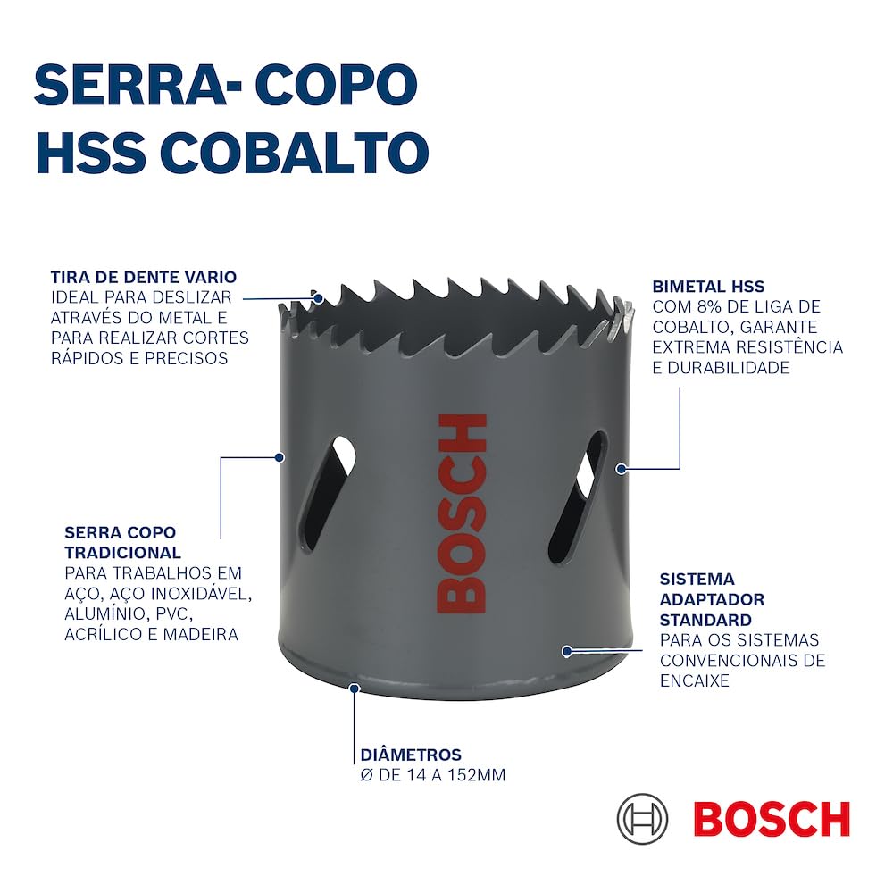 Bosch 2608584142 Holesaw of Hss-Bimetall 33mm