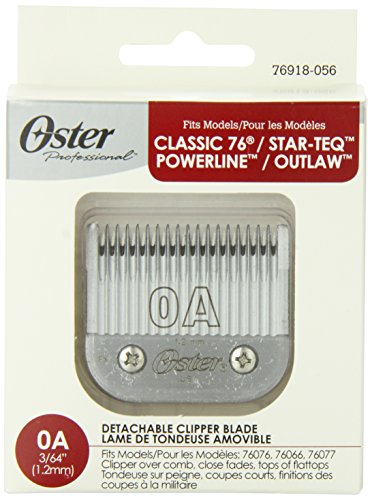 Oster Professional Arctic Collection Clipper/Trimmer Cool Touch Replacement Blade, Size #0A 3/64" (1.2 mm)