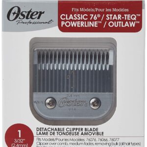 Oster Professional 76918-086 Size 1 Hair Clipper Replacement Blade 2.44 mm