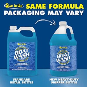 STAR BRITE Concentrated Boat Wash - Biodegradable, Phosphate-Free, Heavy-Duty Boat Soap for All Marine Surfaces - 1 Gallon (080400N)