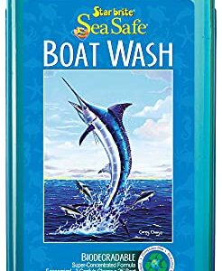 STAR BRITE Sea Safe Boat Wash - Super Concentrated - Instantly Remove Dirt, Grime, Salt Deposits & More Without Removing Wax or Polish 32 Oz (089732PW)