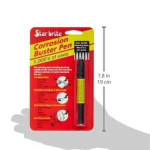 STAR BRITE Corrosion Buster Pen - Precision Rust & Corrosion Removal Tool for Electrical Connections, Marine Gear, Fishing Equipment & More - Easy Grip, Adjustable Fiber Length (091401)