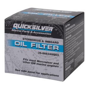 Quicksilver by Mercury Marine 866340Q03 Oil Filter, MerCruiser Sterndrive and Inboard Engines