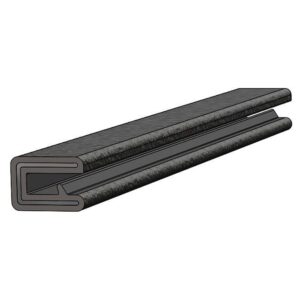 taco metals taco marine v30-1005b25-1 flex trim - 9/16" x 25' with 5/32" opening, black, standard