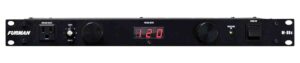 furman m-8dx merit series power conditioning, 15 amp, 9 outlets with wall wart spacing, pullout lights, digital voltmeter