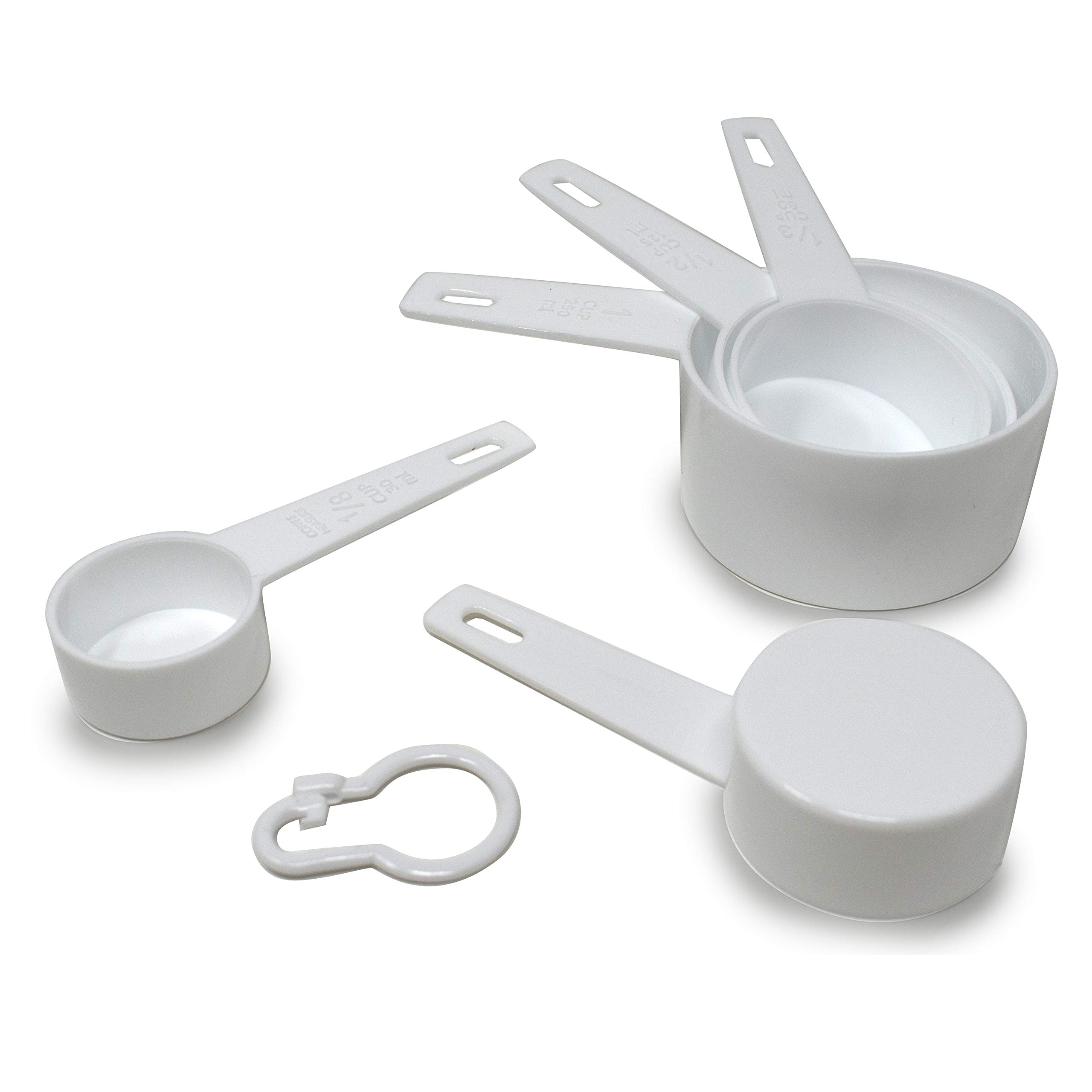 Norpro Measuring Cups, Set of 5, White