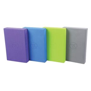 yoga-mad hi density foam yoga block, purple