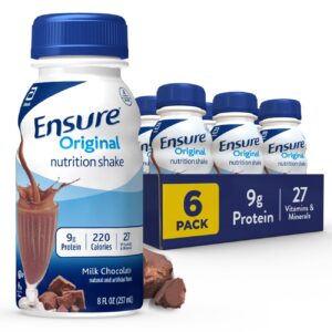 Ensure Original Milk Chocolate Nutrition Shake | Meal Replacement Shake | 6 Pack