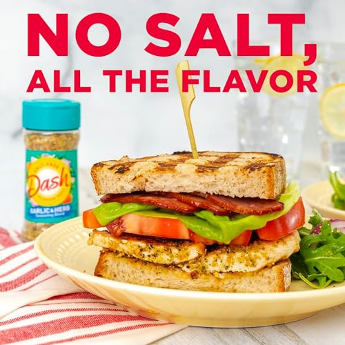 Dash Salt-Free Seasoning Blend, Garlic & Herb, 2.5 Ounce