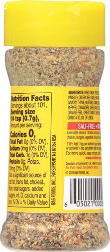 Dash Salt-Free Seasoning Blend, Original, 2.5 Ounce