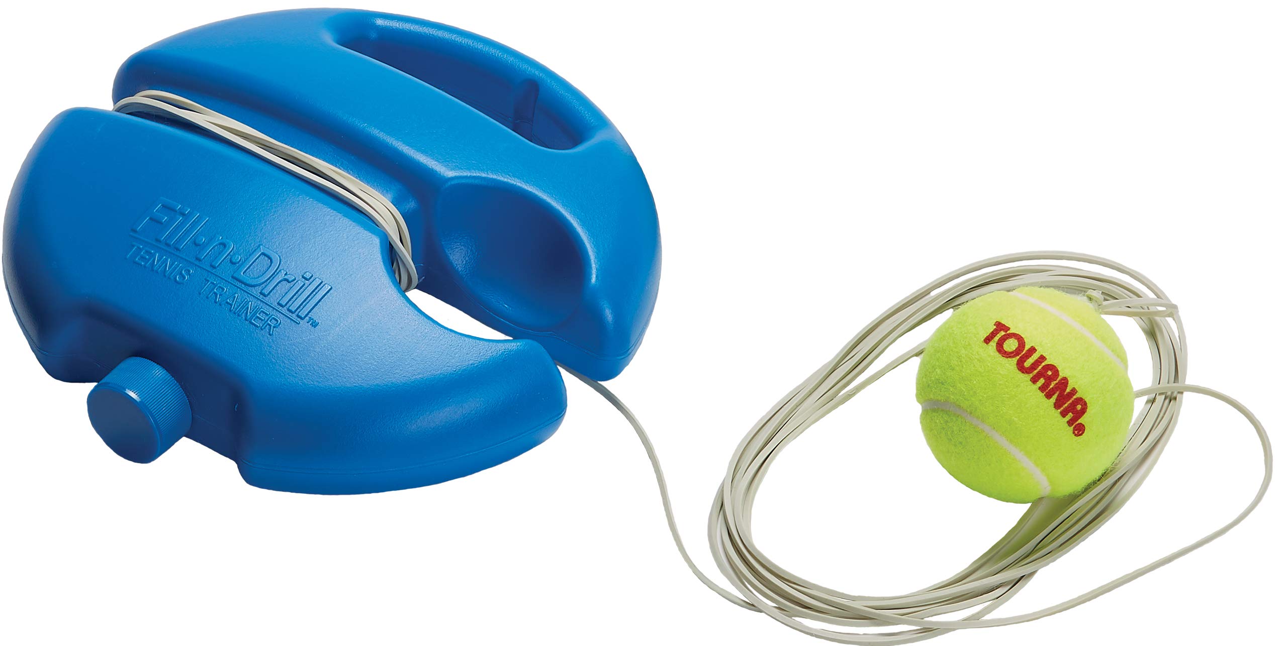 Tourna Fill & Drill Tennis Trainer, The Original Patented Water-Filled Base Tennis Trainer