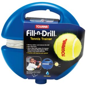 Tourna Fill & Drill Tennis Trainer, The Original Patented Water-Filled Base Tennis Trainer