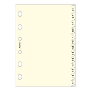 filofax pocket a-z index cream (b211664)