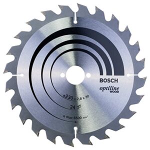 bosch 2608640627 opwoh 9.06" x 30mm 24t circular saw blade top precision