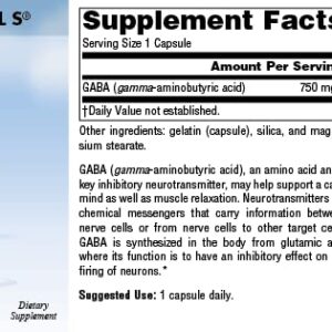 Source Naturals Serene Science GABA, for a Calm Mind, 750mg - 45 Capsules