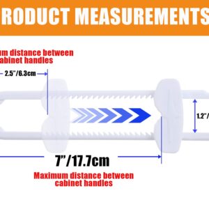 Dreambaby Sliding Cabinet Child Safety Locks - U Shaped for Knobs and Handles