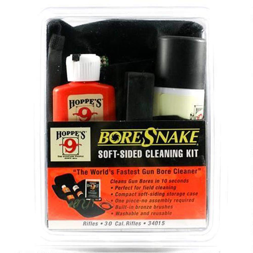 Hoppe's No. 9 BoreSnake Soft-Sided Gun Cleaning Kit, .30 Caliber Rifle