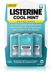 listerine cool mint pocketpaks, 24 count (pack of 6)