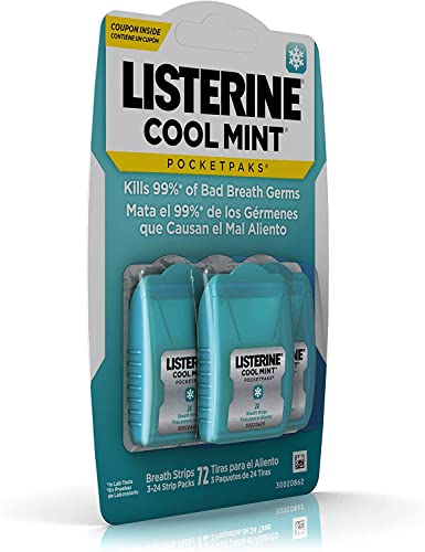 Listerine Cool Mint Pocketpaks, 24 count (pack of 6)