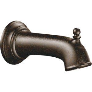 moen 3857orb replacement 7.25-inch tub diverter spout 1/2-inch slip fit connection, oil rubbed bronze