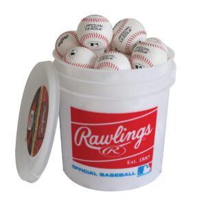 rawlings | official league recreational use practice baseballs | youth/8u | olb3 | bucket | 24 count