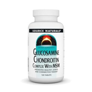 source naturals glucosamine chondroitin complex with msm - 120 tablets