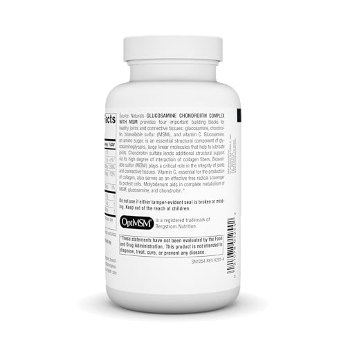 Source Naturals Glucosamine Chondroitin Complex With MSM - 120 Tablets