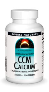 source naturals citrate malate calcium calcium, 120 ct