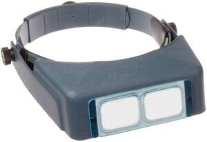 donegan da-10 optivisor headband magnifier, 3.5x magnification, 4" focal length