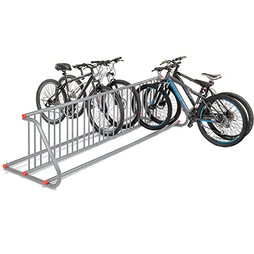 Global Industrial 111" L Grid Bike Rack, Double Sided, 18-Bike Capacity, Powder Coated Steel