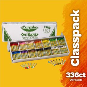 Crayola Oil Pastels Classpack (336ct), 12 Brilliant Opaque Colors, Kids Arts & Crafts, School Supplies for Classrooms, 4+