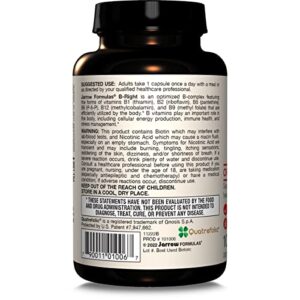 Jarrow Formulas B-Right Optimized B-Complex, Dietary Supplement for Cellular Energy, Immune Health and Stress Management Support, 100 Veggie Capsules, 100 Day Supply