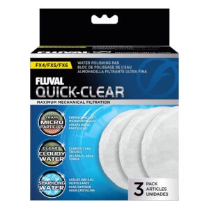 fluval fx5 fine filter water polishing pad - 3-pack