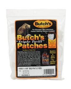 butch's twill cleaning patches bag of 1000 (1-1/8-inch)