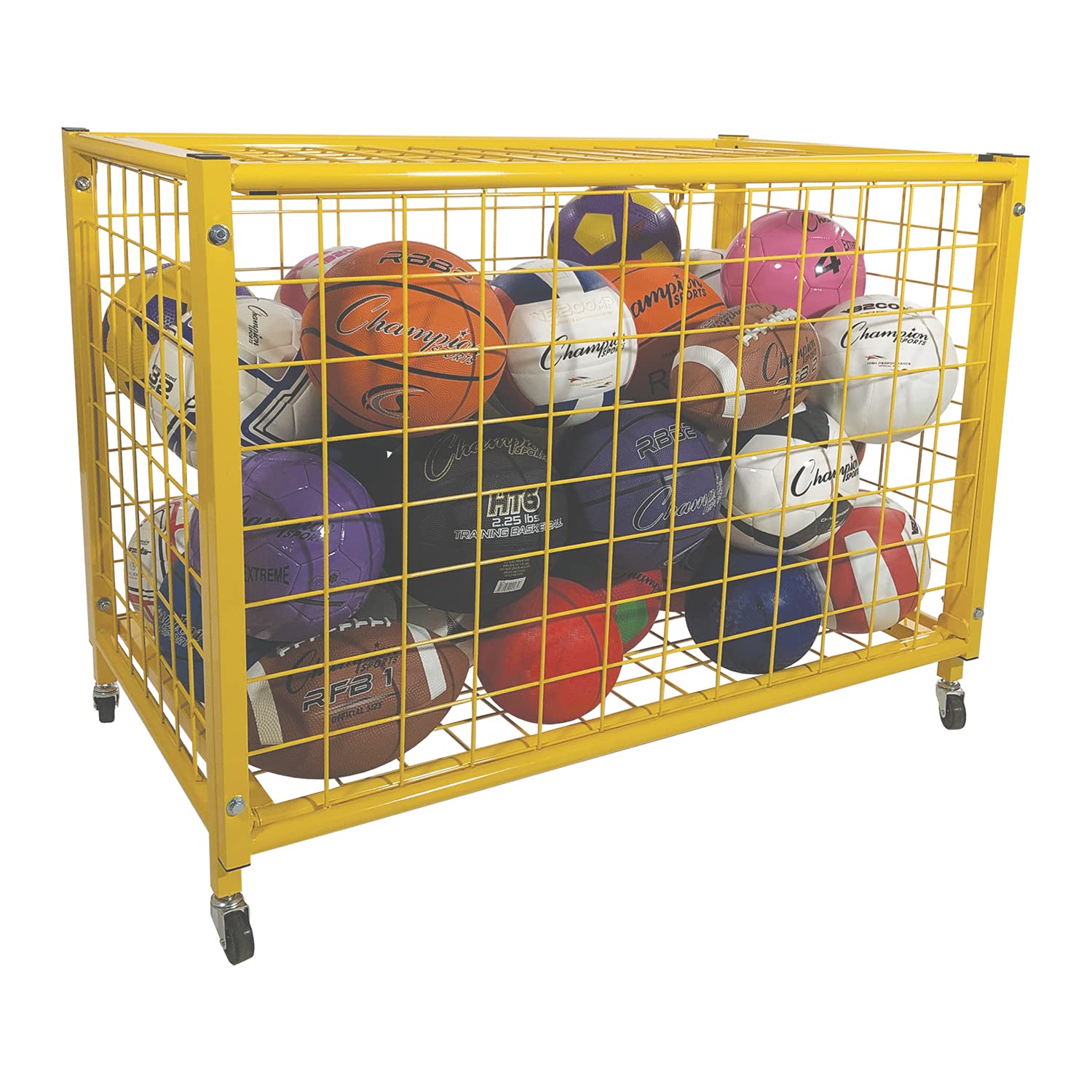 Champion Sports Locking Ball Storage Locker (42 Inch x 24 Inch x 29 3/4 Inch)