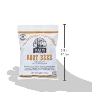 Claey's Root Beer Drops, 6-Ounce Packages (Pack of 12)