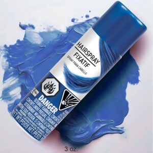 Hypo-Allergenic Blue Hair Spray - 3 oz. - Perfect Party Accessory, 1 Pc.