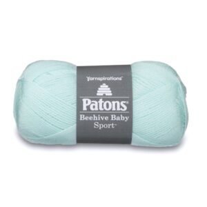 patons beehive baby sport yarn, 3.5 oz, delicate green, 1 ball