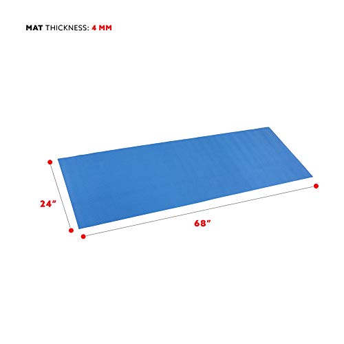 Sunny Health and Fitness Yoga Mat (Blue), Model:31