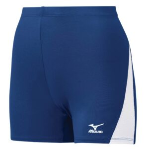 mizuno 6 panel volleyball short, navy/white, small