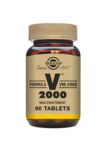 Solgar Formula VM-2000 (Multinutrient System), 90 Tablets - Premium Quality Multiple - Contains Zinc - Supports A Healthy Immune System - Vegan, Dairy Free, Kosher - 45 Servings