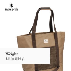 Snow Peak Tote Bag - Storage Bag with Durable Handles for Camping Accessories - Small