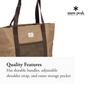 Snow Peak Tote Bag - Storage Bag with Durable Handles for Camping Accessories - Small