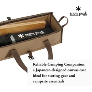 Snow Peak Multi Container L - Japanese-Designed Canvas Case - 21 x 6.25 x 7 in