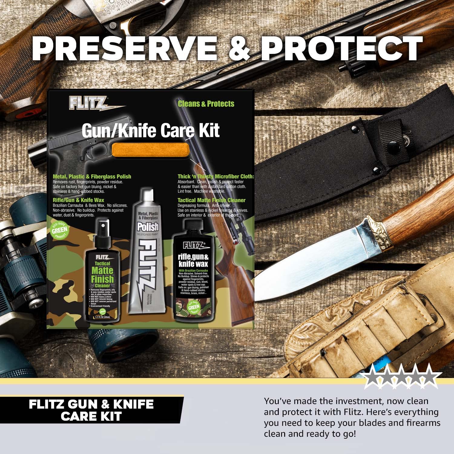 Flitz KG 41501 Mixed Knife and Gun Care Kit