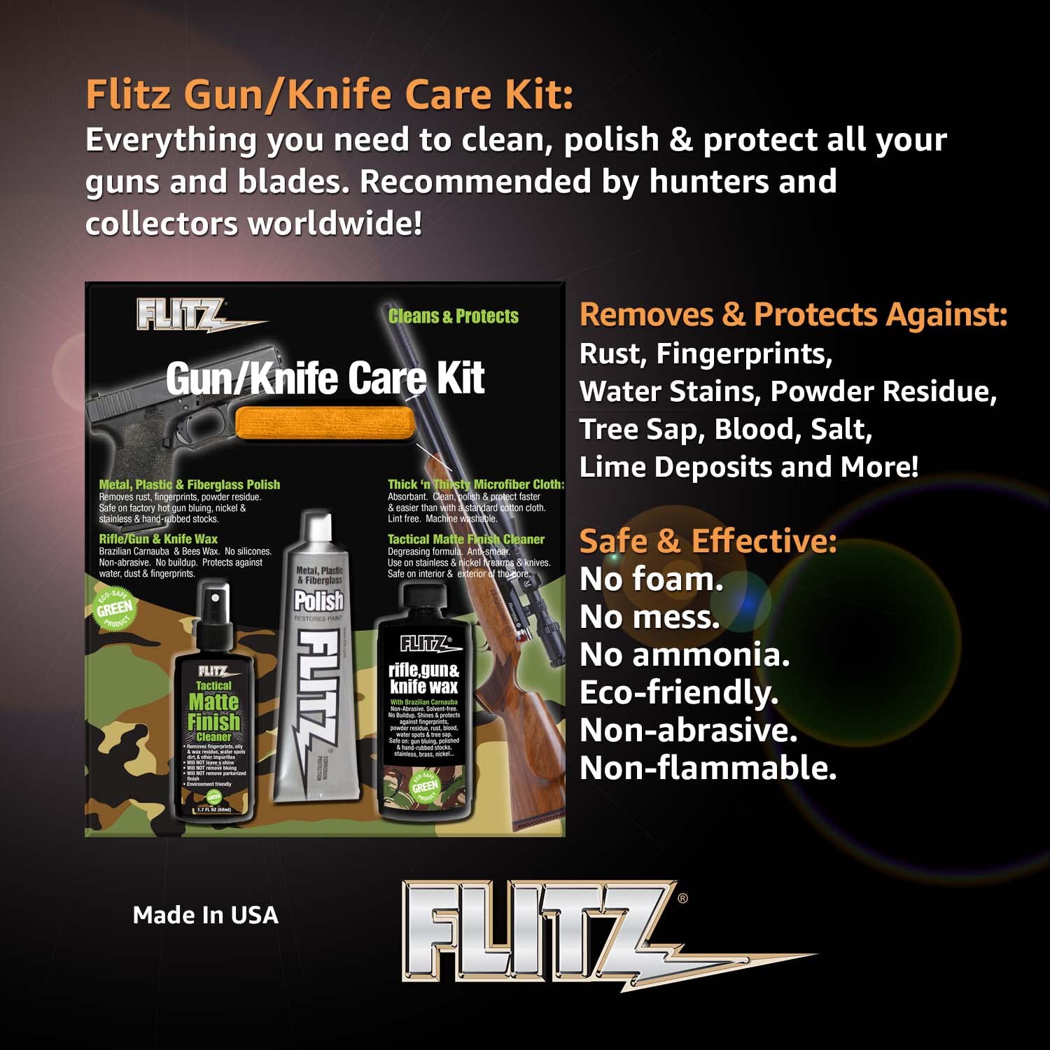 Flitz KG 41501 Mixed Knife and Gun Care Kit