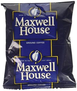 maxwell house coffee, regular ground, 1.5 oz pack, 42/carton